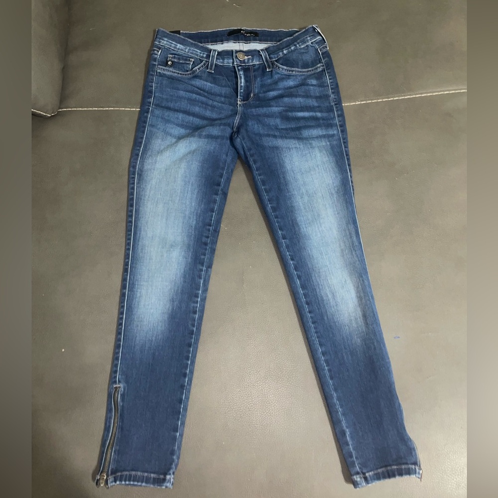 KanCan Skinny Jeans with Ankle Zipper Detail